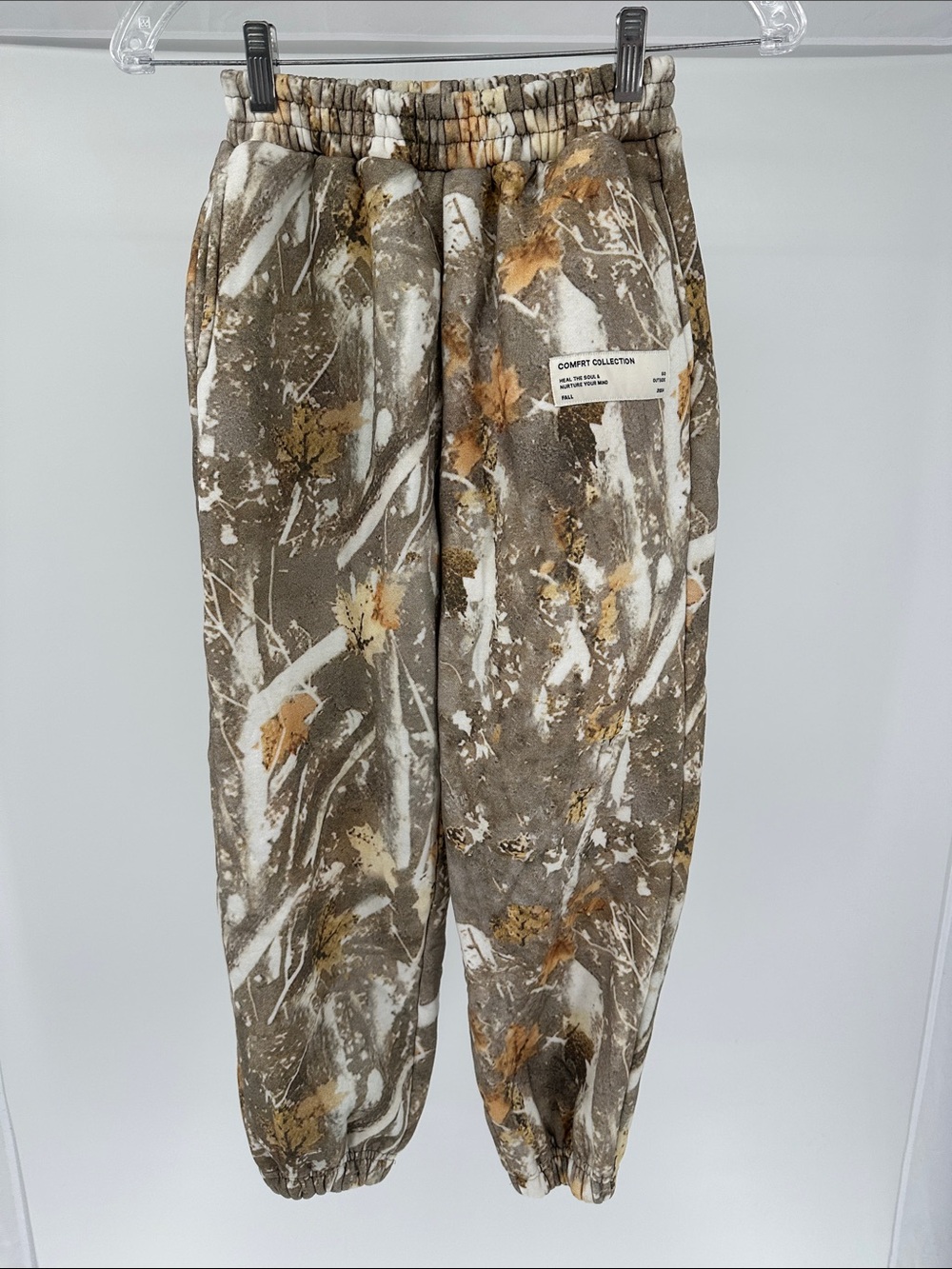 Comfort Collection Women's Brown Camouflage Joggers